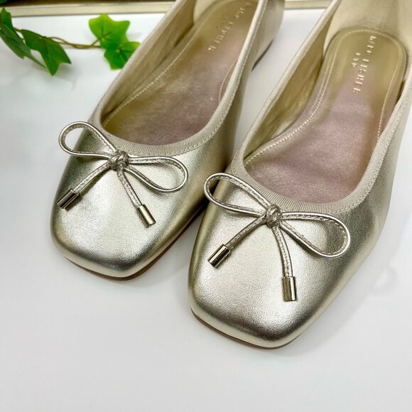 Marc Fisher‎ LTD Ubet Ballet Flat in Gold Size 9.5 - Picture 6 of 9